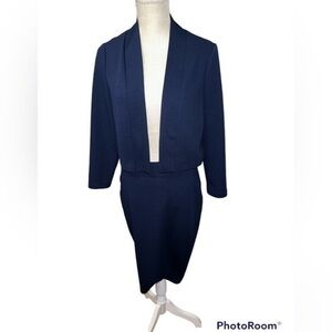 LC by Laura Cruz two piece set. Jacket and skirt. Navy blue size medium.​